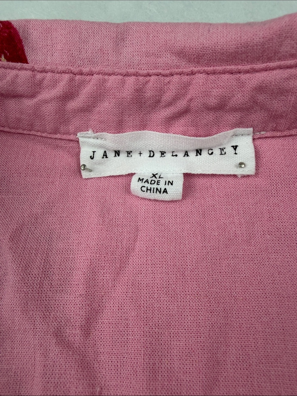 Pink Lobster Linen Viscous Print Button-Down Shirt SzXL - Picture 2 of 12